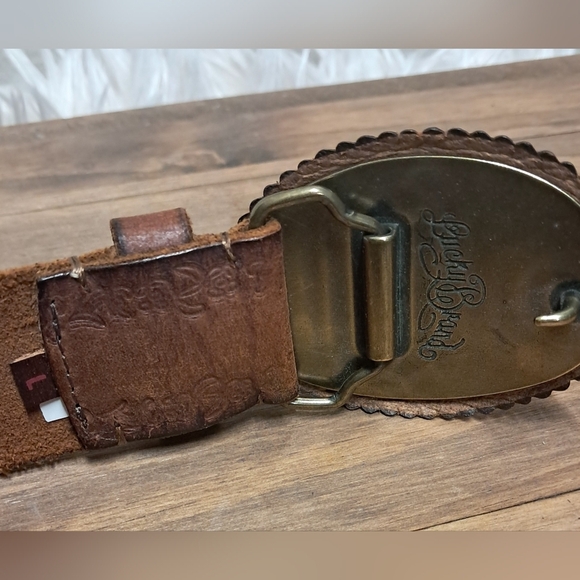 Lucky Brand Leather Belt With Buckle 40" - Picture 3 of 5